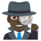 Detective - Black emoji on Emojione